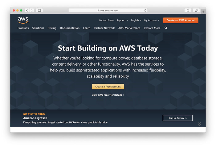 Amazon web services: Node js server