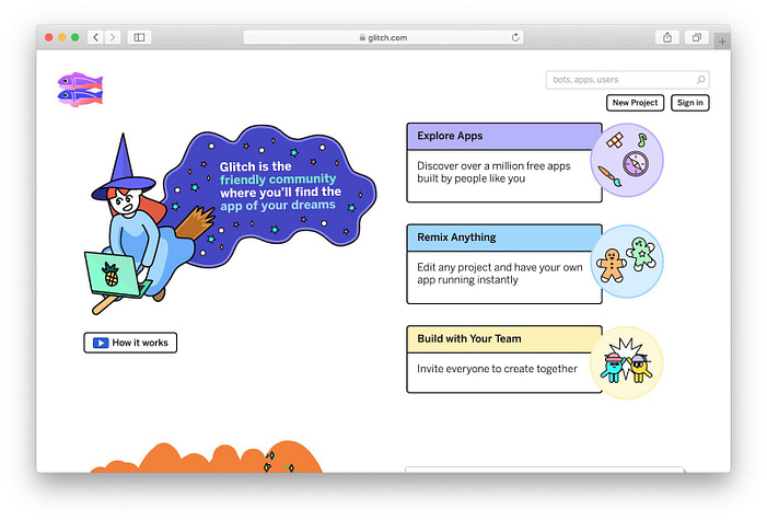 Glitch: best free hosting